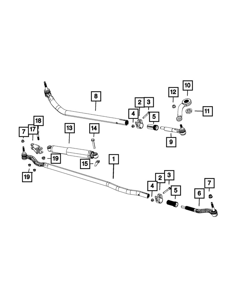 Genuine Mopar Steering Damper 68624105AB