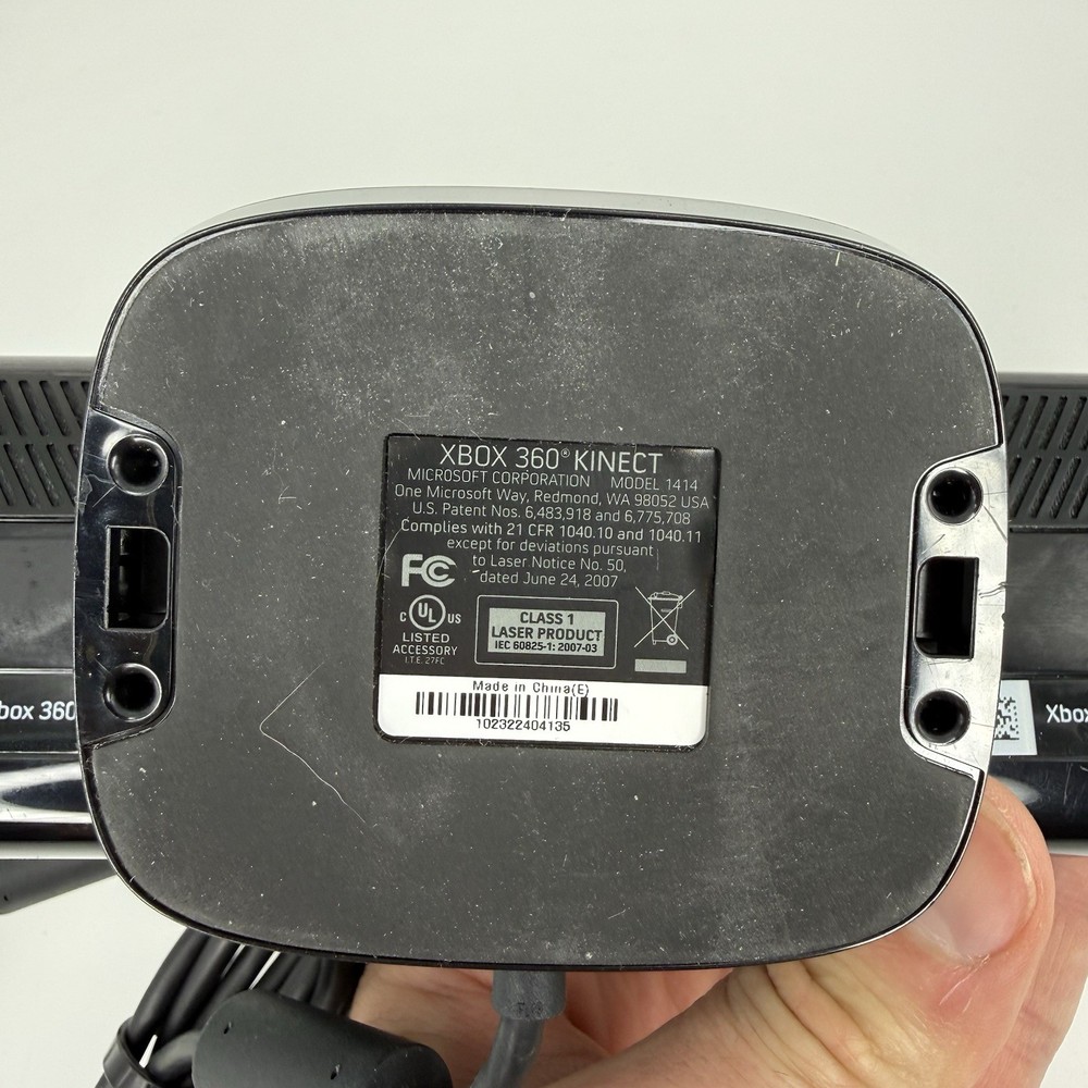 Microsoft 1414 Xbox 360 Kinect Sensor Bar Only - Black Clean