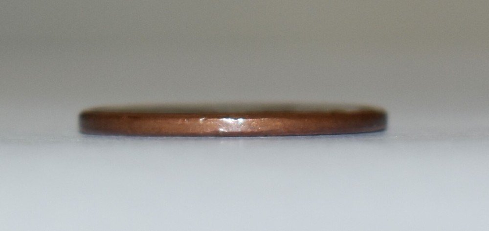 1993 Lincoln Penny No Mint Mark Strike Through AM Error Multi Errored
