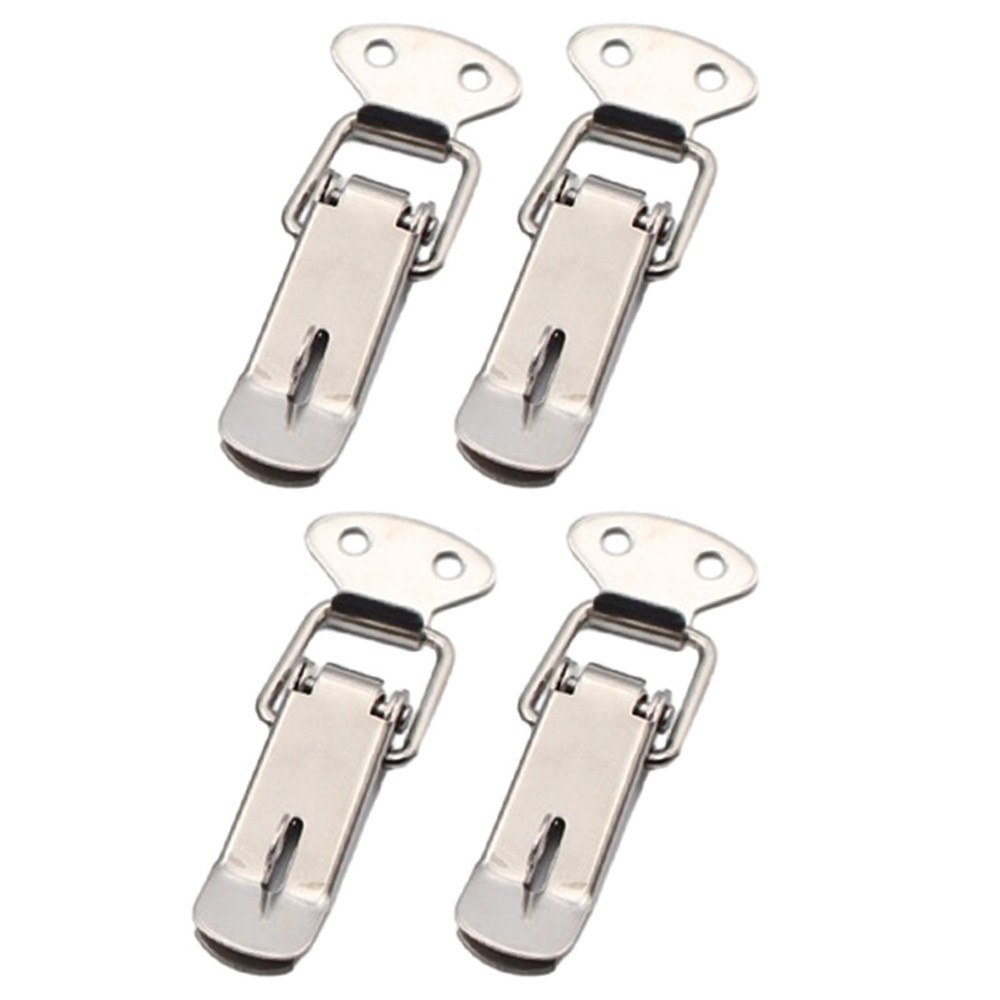 4 Pcs Stainless Steel Spring Clamp Latch for Toggle Mounting on Case Boxes