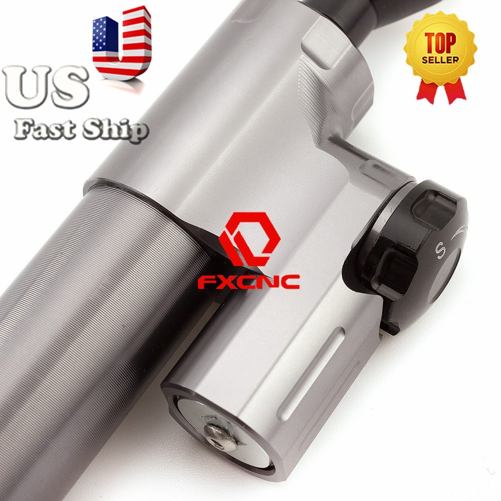 CNC Grey Universal Steering Damper Motorcycle Stabilizer Linear Reversed Control