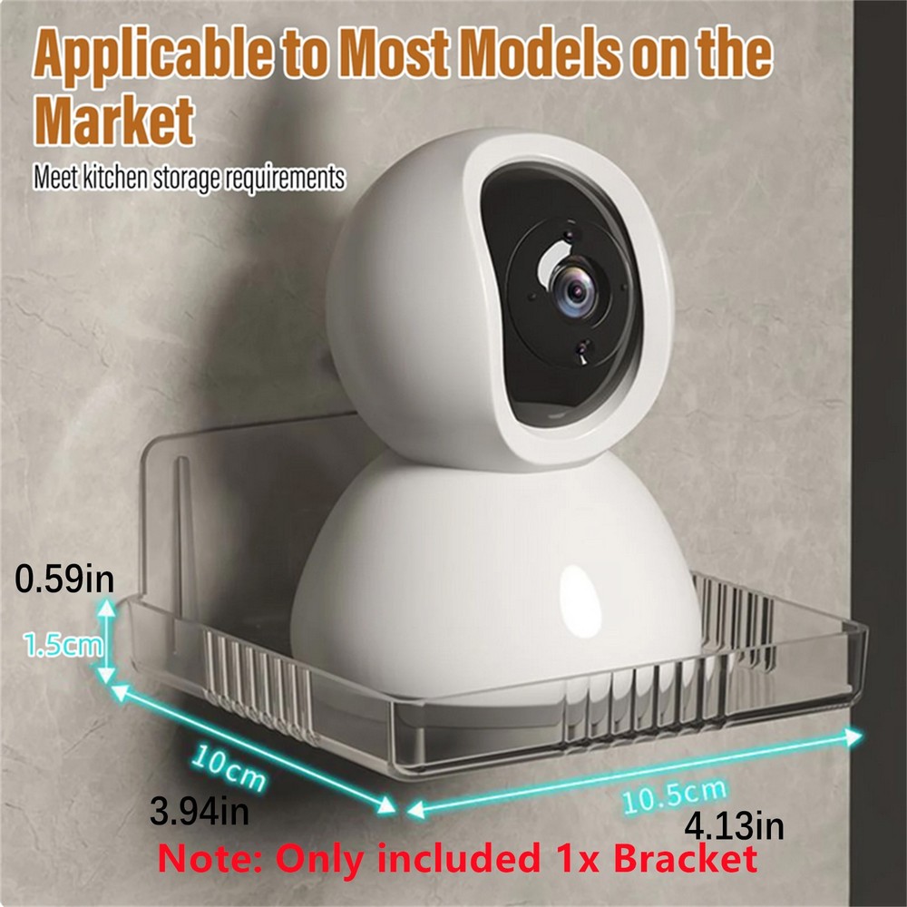 2Pack Wall Mount Bracket Storage Tv Box Router Shelf Set-Top Box Single-Layer