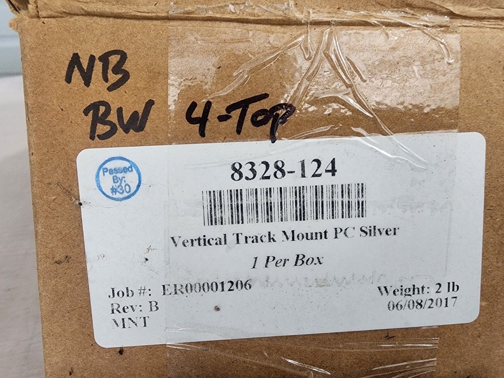 Innovative 8328-124 Vertical Track Mount PC Silver