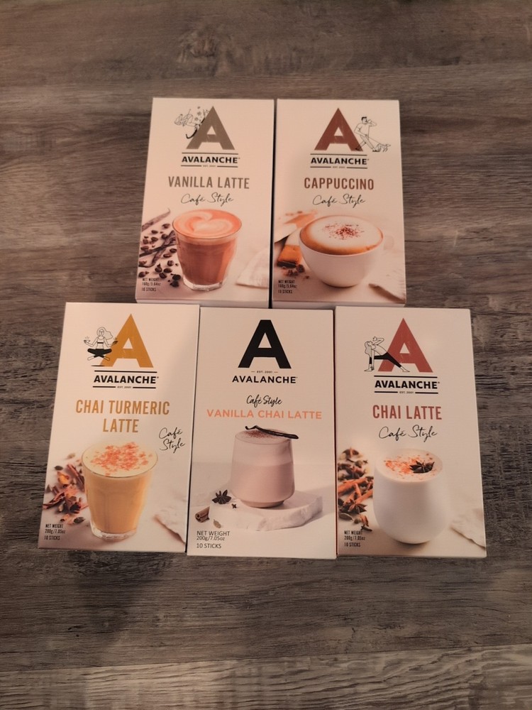 Avalanche BUNDLE x5 Boxes of  10 Count Sticks Coffee Cafe