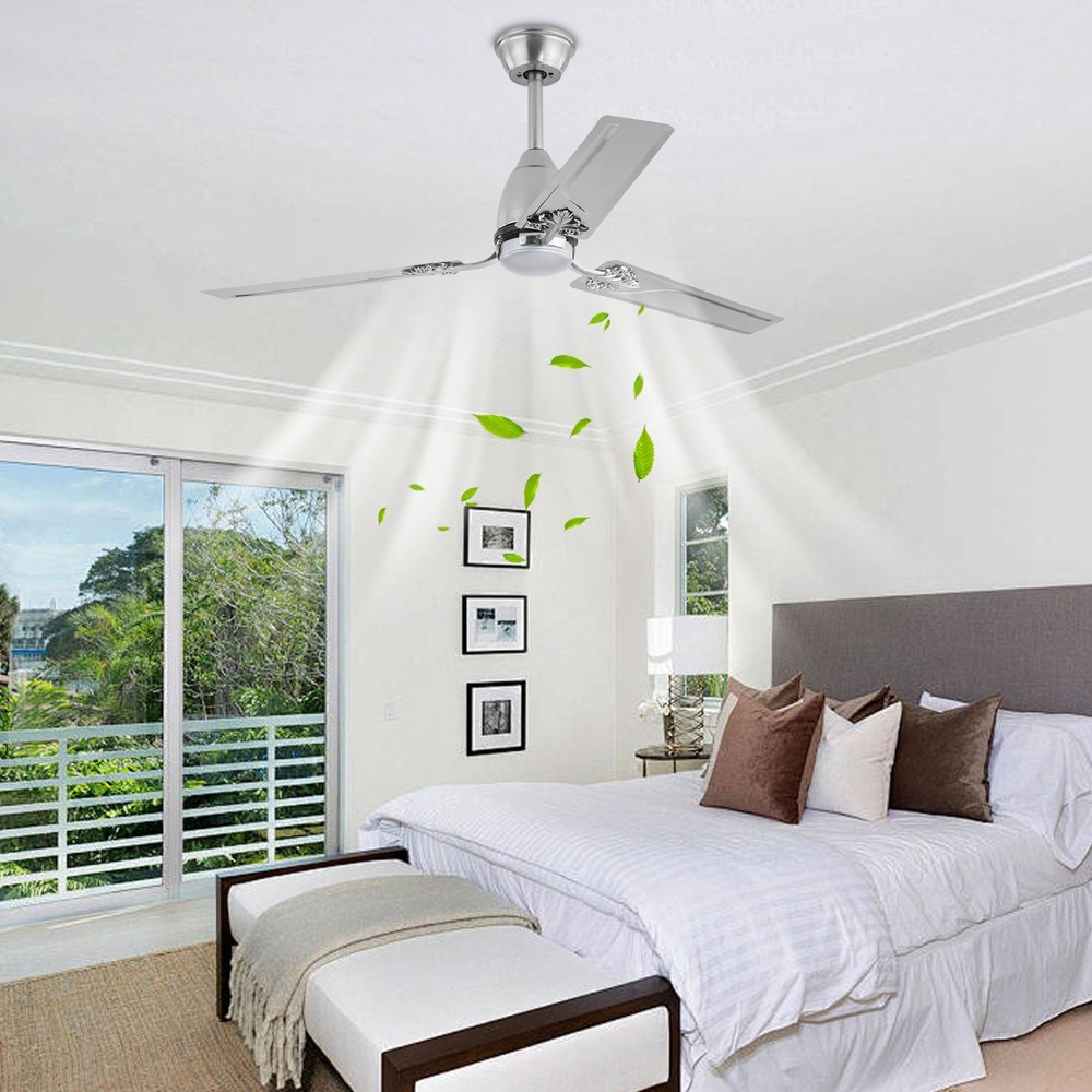 Dimmable LED Ceiling Fan with Remote Control - Energy-Efficient Lighting