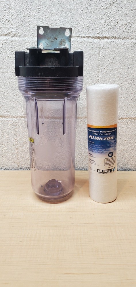 10" Sediment Filter Housing Combo With New 20 Micron Filter