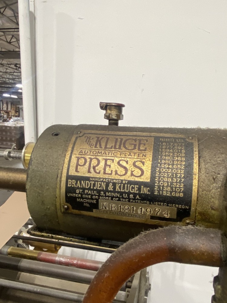 Vintage Kluge Letterpress