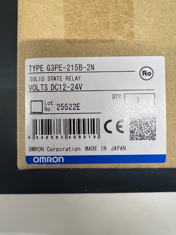 Omron #G3PE-215B-2N Solid State Relay 12-24VDC New In Box