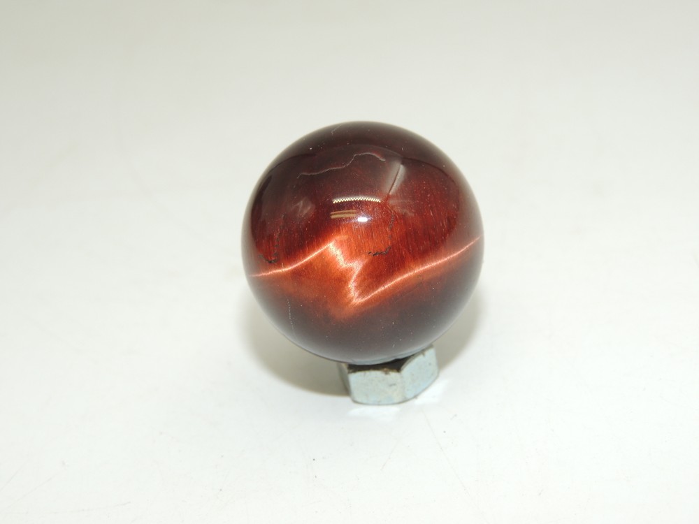 Deep Red Red Cat's Eye Sphere