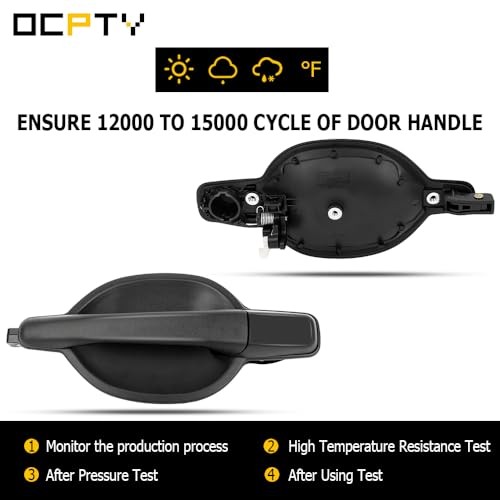 Exterior Door Handle Rear Driver Left Passenger Right Replacement fit 2004