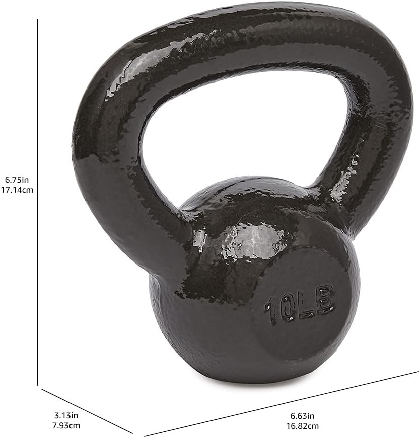 10 lb Cast Iron Kettlebell for Effective Home Resistance Training Exercises
