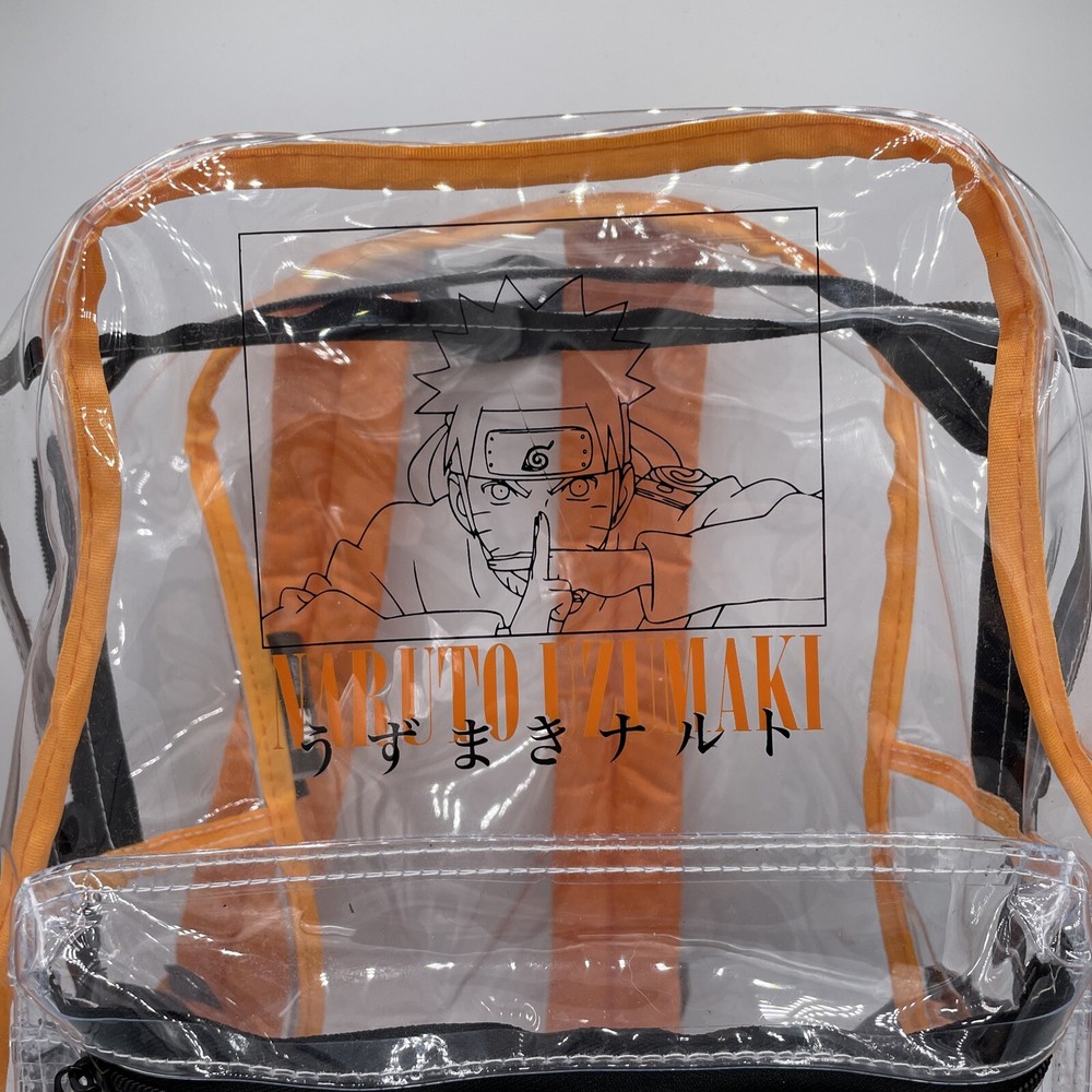 Naruto Shippuden 17” Clear Plastic Backpack