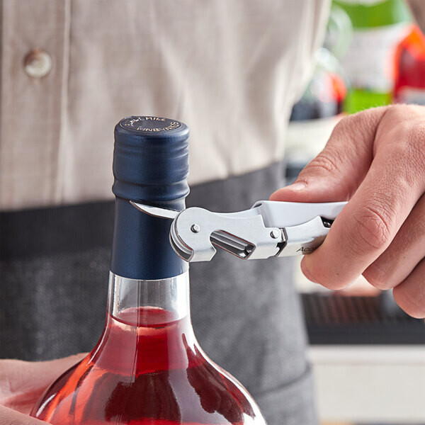Acopa Waiter's Corkscrew with White Metal Handle