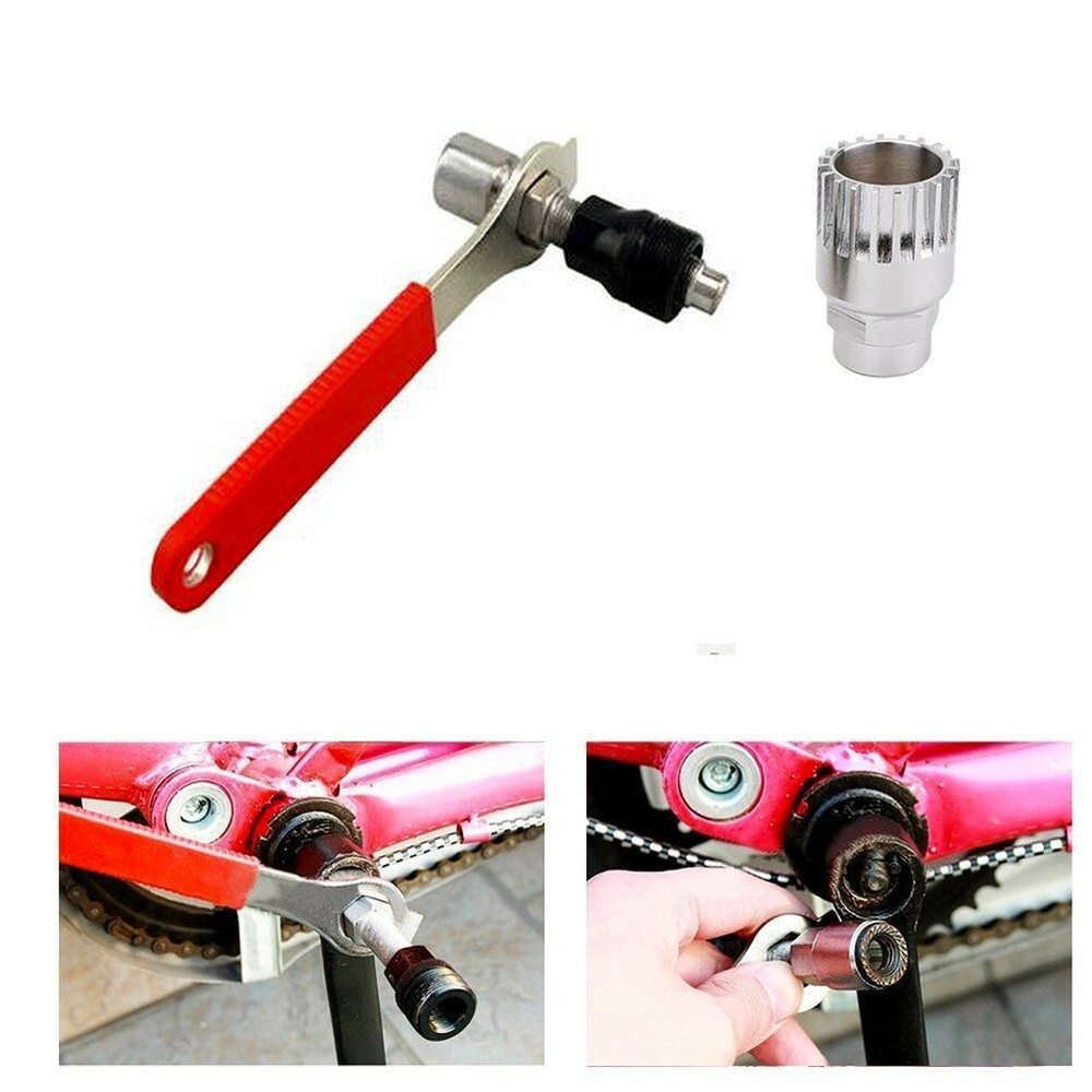 Bike Bicycle Cycle Crank Extractor Puller Bottom Bracket Remover Spanner Tool