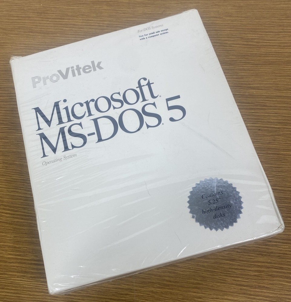 VTG Provided Microsoft MS-DOS.5 For DOS Operating Systems-New Sealed