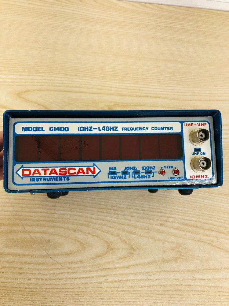 DataScan MODEL C1400 10HZ-1..4GHZ FREQUENCY COUNTER * Untested