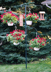 Pole support for EZ Anchor easy Lawn Anchor system, 6' or 8' w/ smooth splice