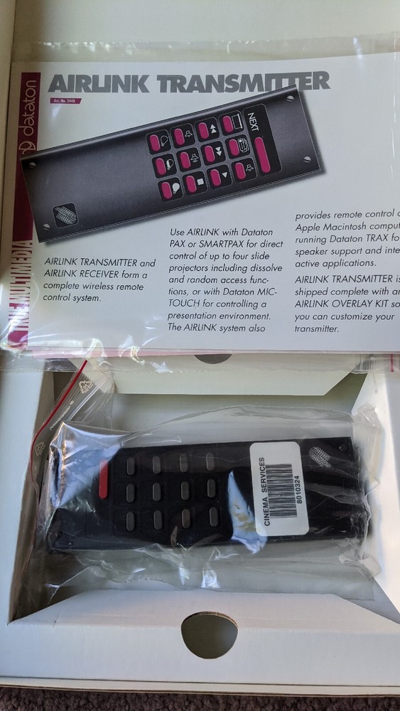 Dataton AIRLINK Transmitter 3448-1 Control