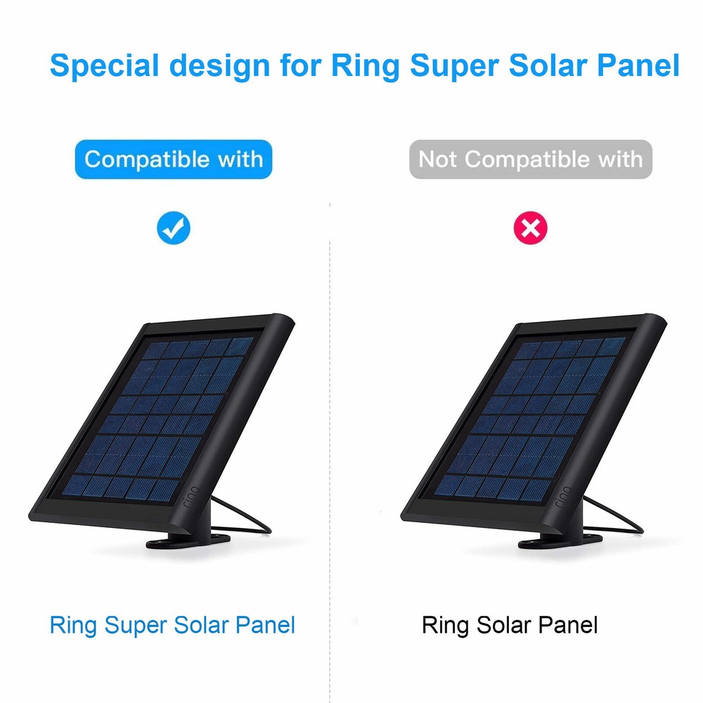 Weatherproof Gutter Mount/ Bracket for Ring SUPER Solar Panel