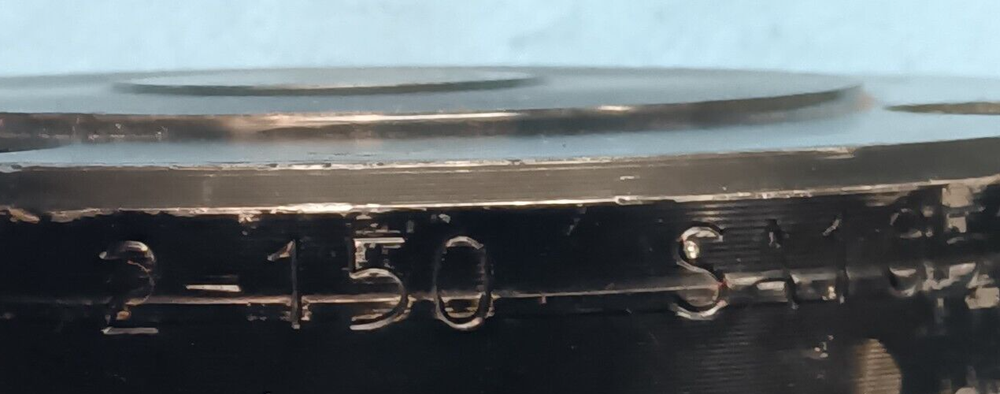 2” BLIND FLANGE 4-HOLE 3.5” BOLT CIRCLE 6” DIAMETER