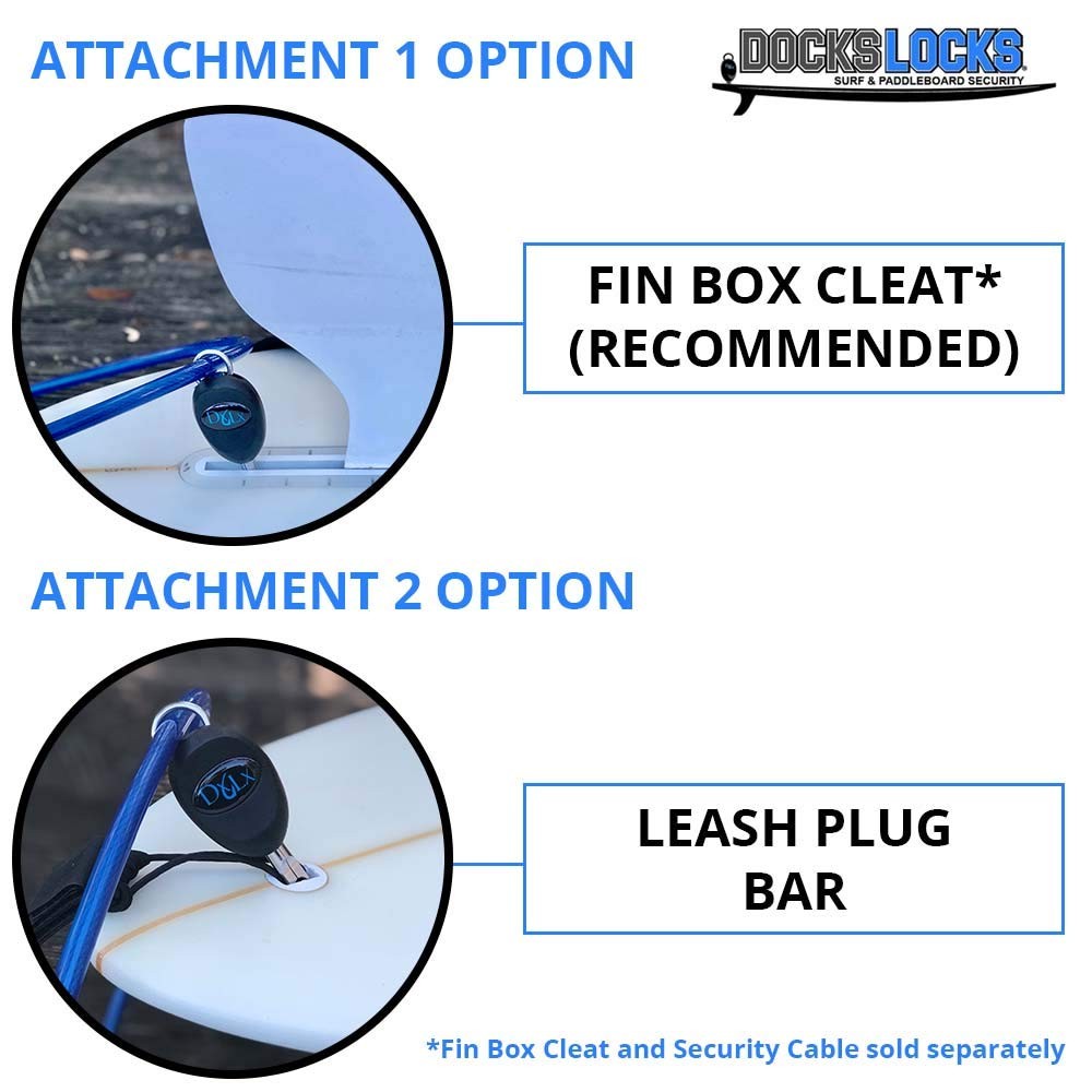 Jaws SUP Paddleboard & Surfboard Anti-Theft Security Lock – Patented Design (...