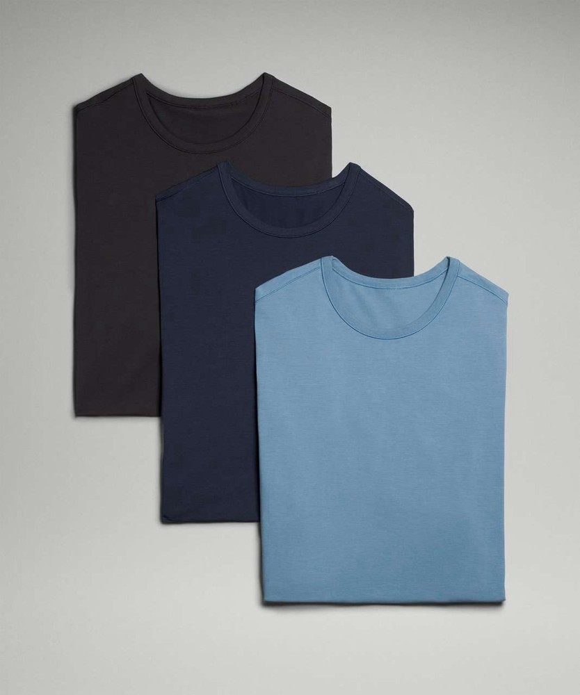 Lululemon 5 Year Basic Tee *3 Pack Utility Blue/True Navy/Black Men’s Size Small
