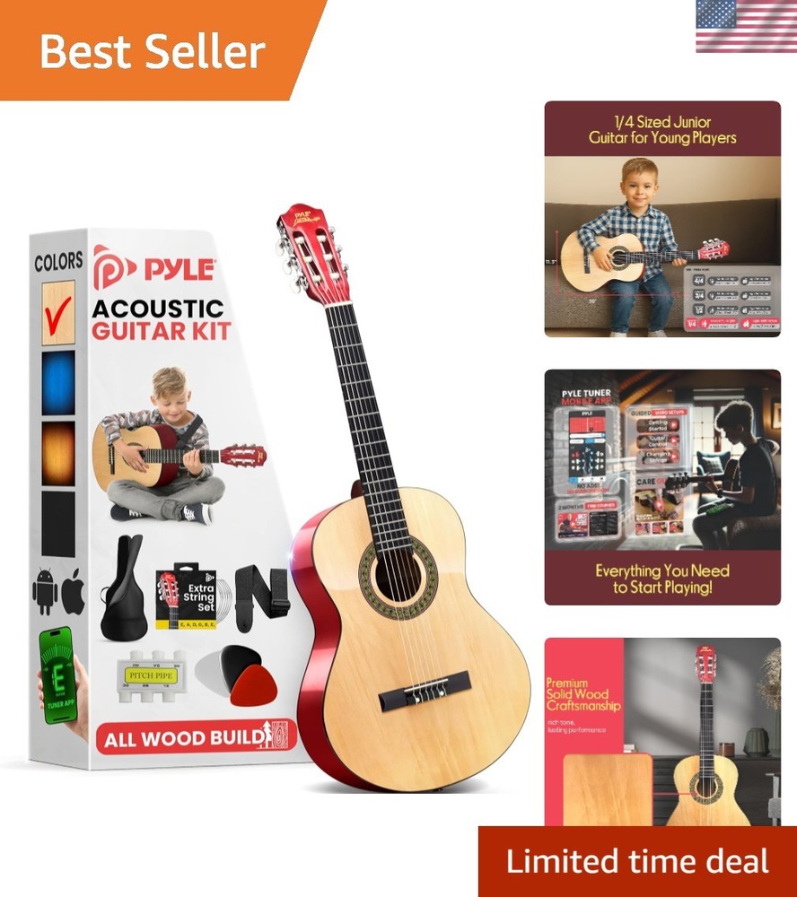 30-inch Beginner Acoustic Guitar Package - Starter Bundle Kit & Accessories