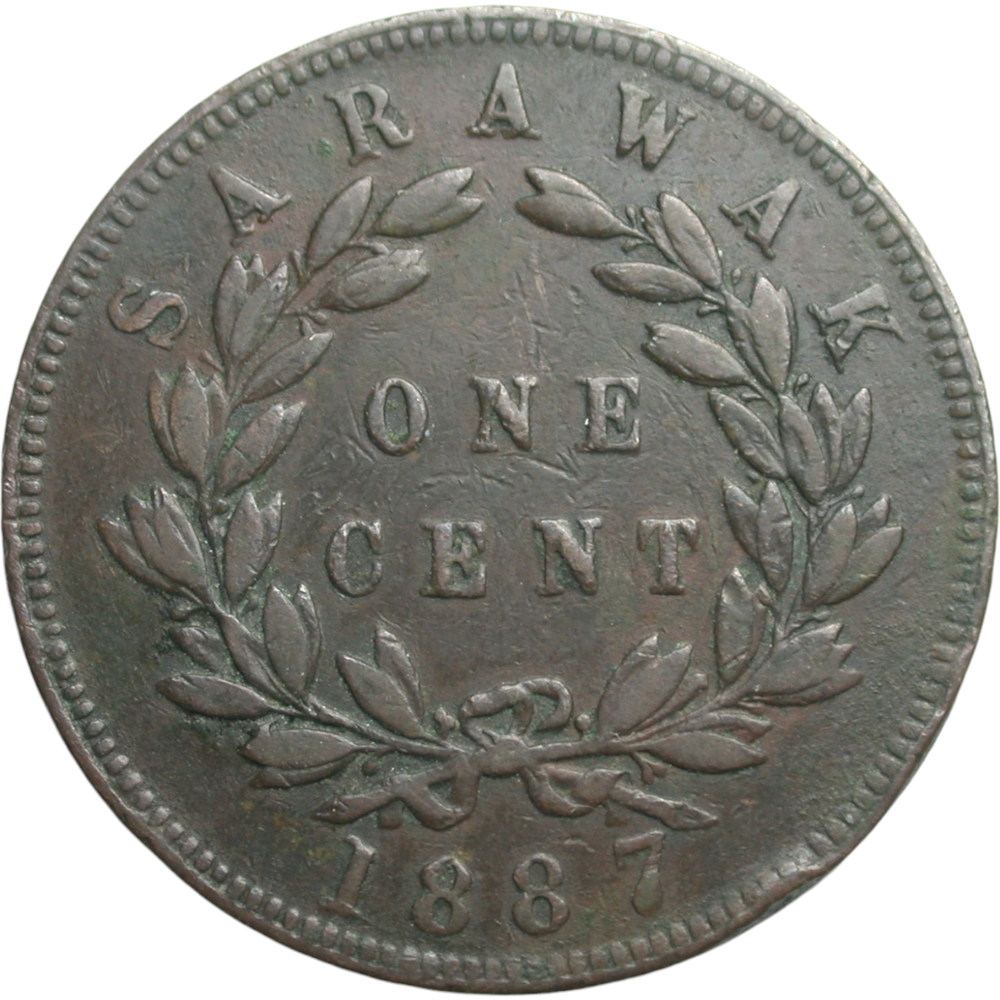 Sarawak 1887 One Cent