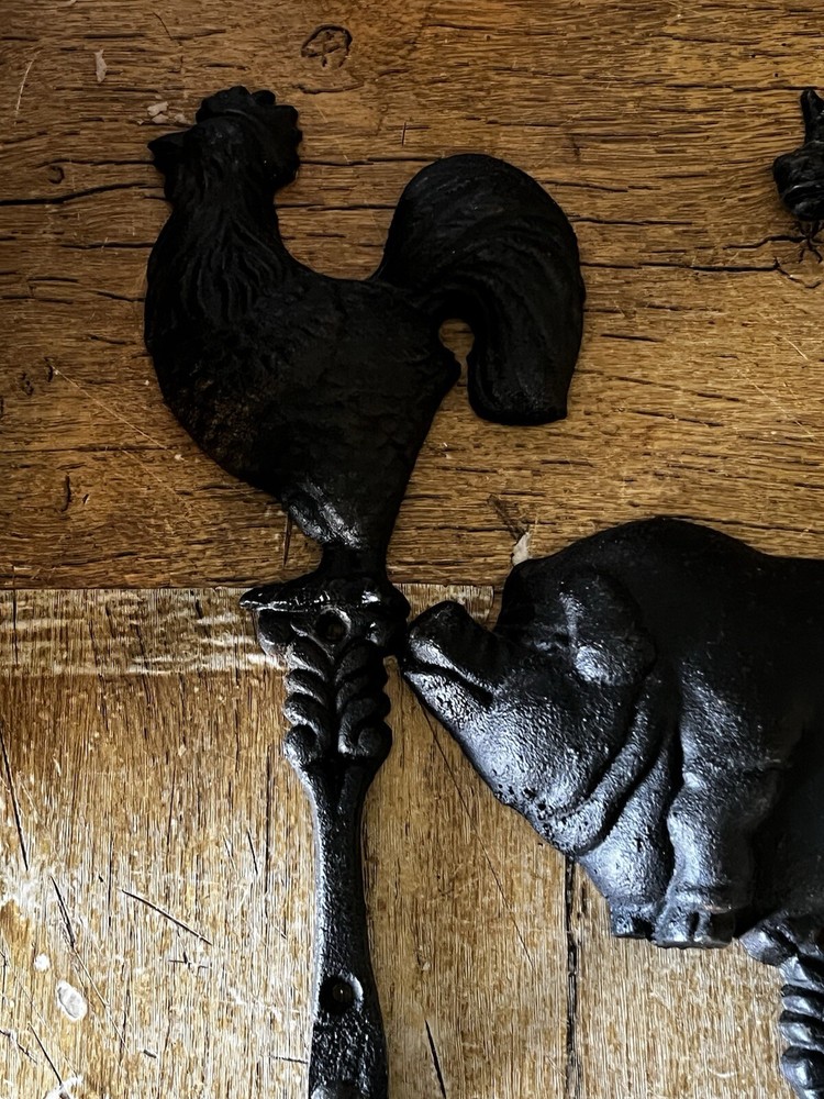 Black Cast Iron Animal Wall Hooks