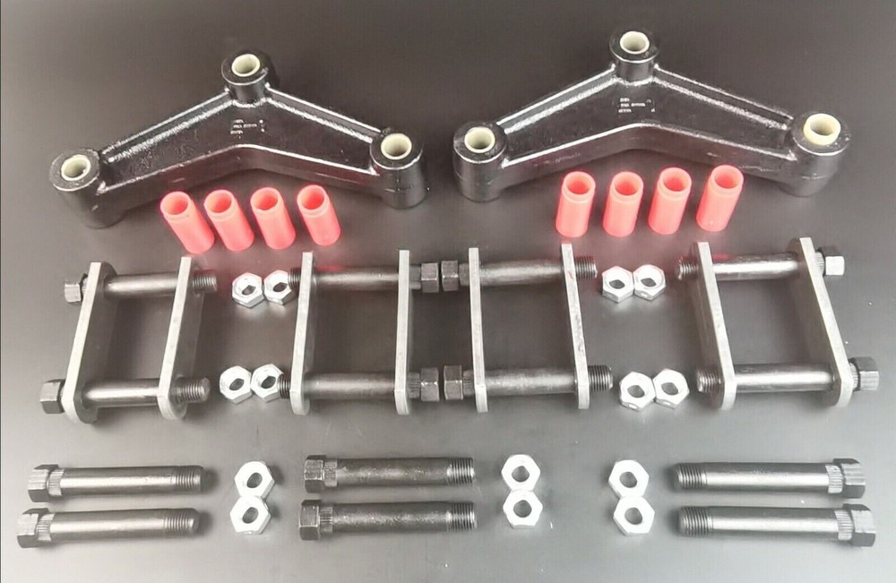 Steel Tandem Axle Trailer Spring Suspension Rebuild Kit Bolt 3" Shackle 7K-14K
