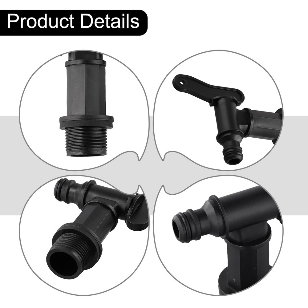 Practical Bucket Faucet Spare Part Removable Replacement Accessory Black