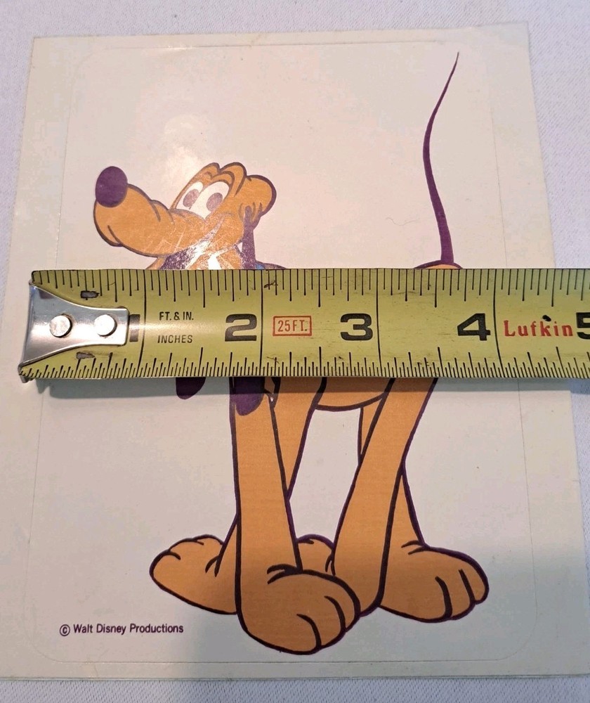 Vintage Disney ~ PLUTO Stickers Sticker Pack 3 Sheets