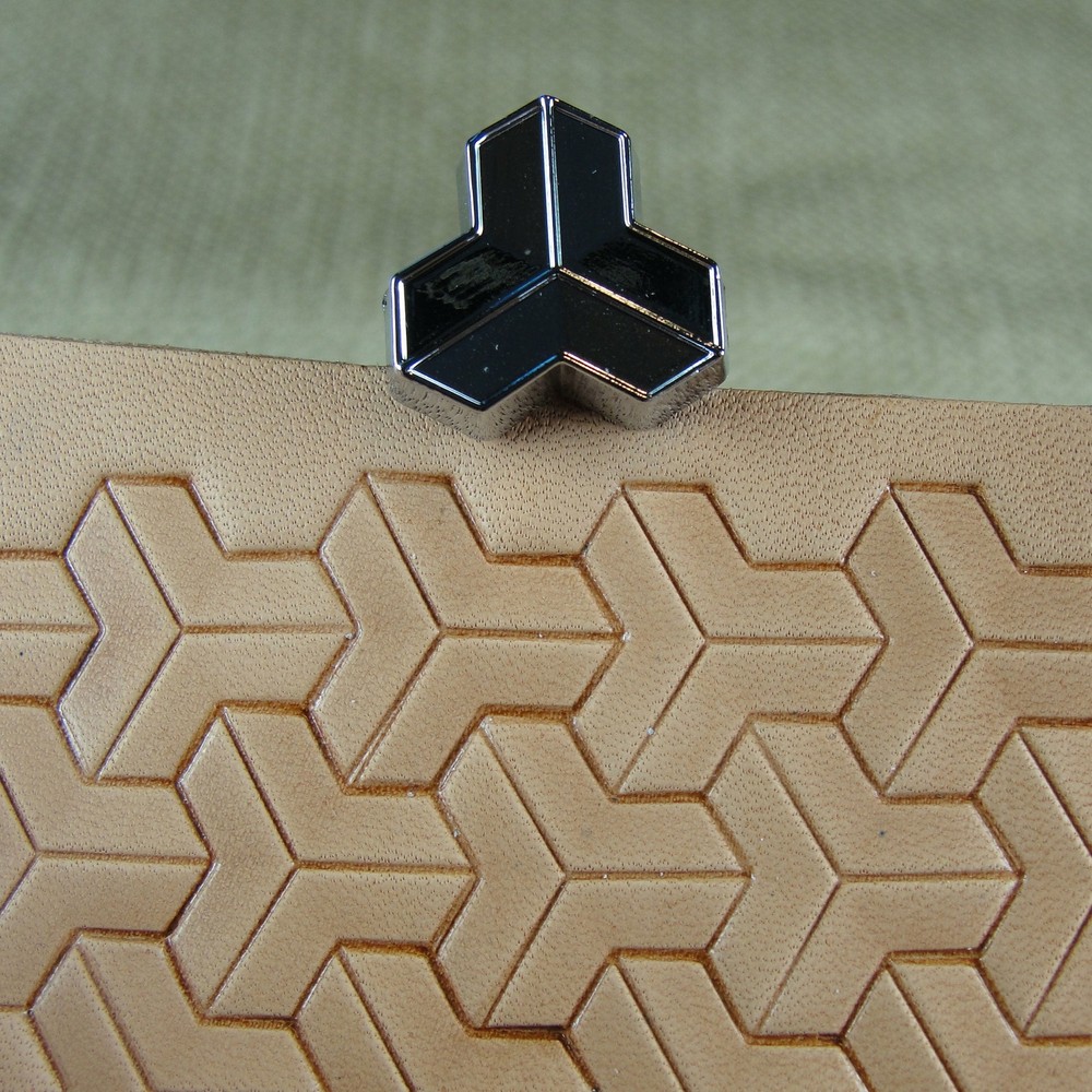 Leather Stamping Tool - G2284 Tri Geometric Stamp