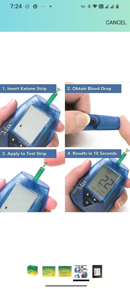 9 Boxes Of Nova Max Keytone Test Strips 10 Each Box