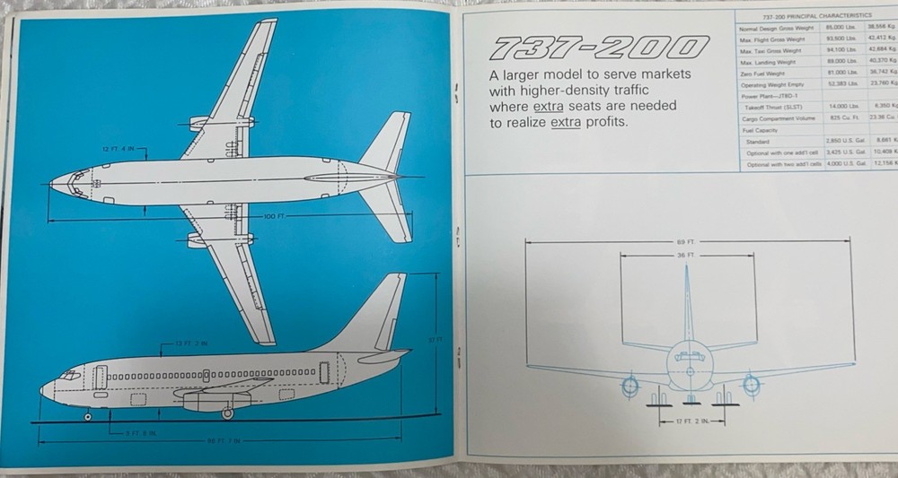 Boeing Presents the 737 Brochure 1965