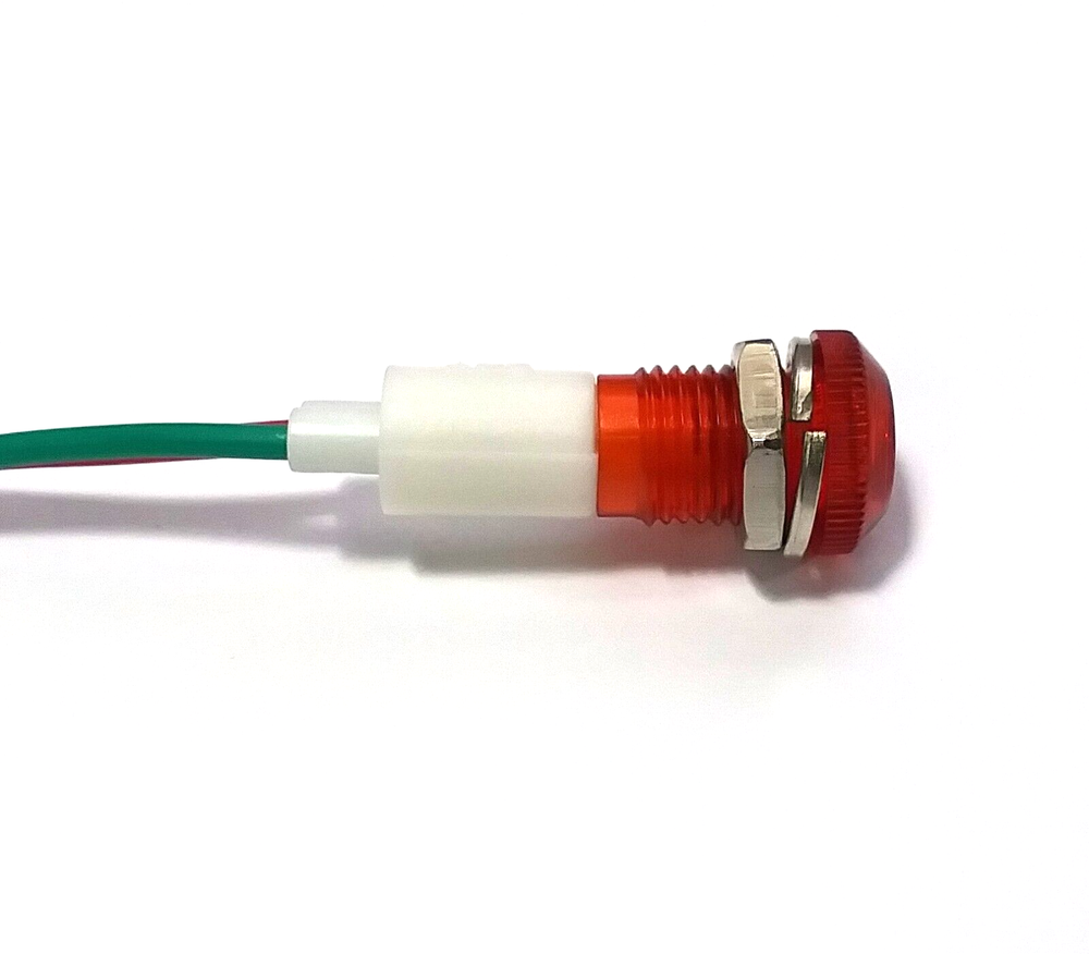 BBT 24 volt AC/DC Red LED Waterproof Low-Profile Indicator Light