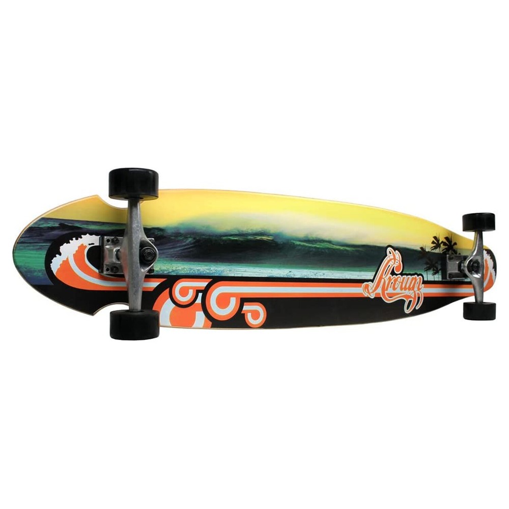 Krown Longboard Complete Kicktail Wave 9" x 43"