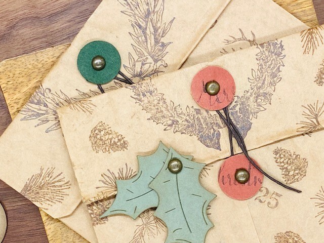 Bronze mushroom brads (50 count)