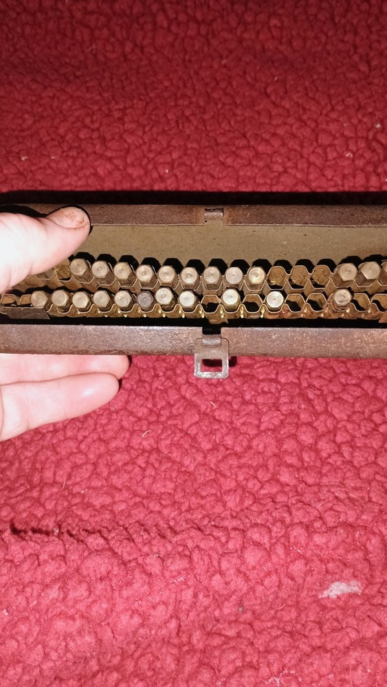 Antique Drill Bit Set In Case Iron Case