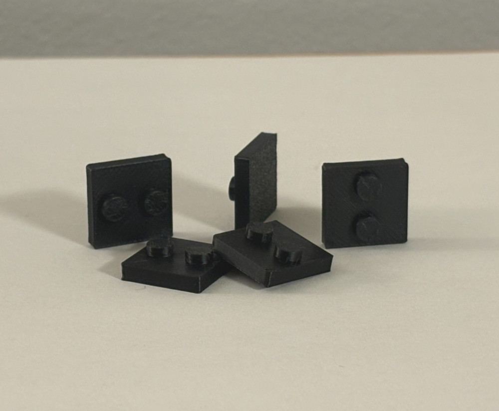 Lego Minifigure Display Stands - 20 Pack - Square Plate 1x2 Studs