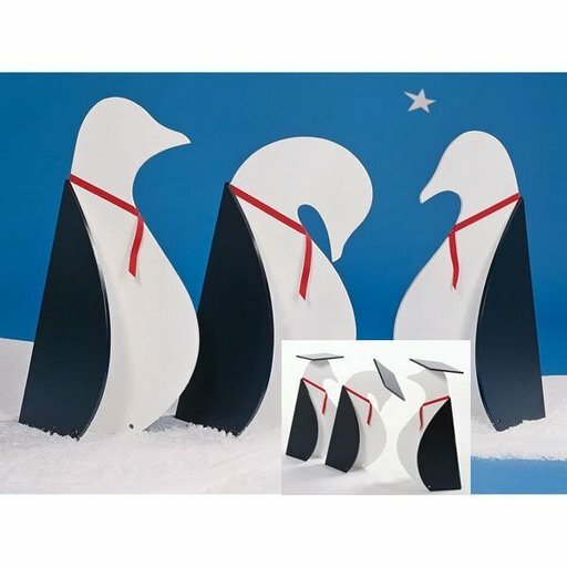 Holiday Display Penguins Woodworking Blueprint Plan