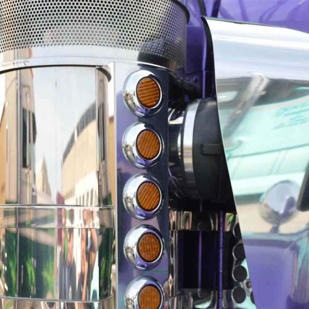 TLED-2A 2" Round Amber LED (9 Diodes)