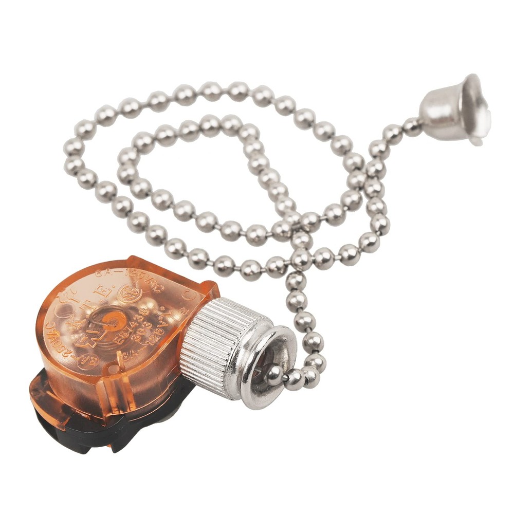Ceiling Fan Light Switch, E87438 Lamp Switch with 11" Beaded Pull Chain,...