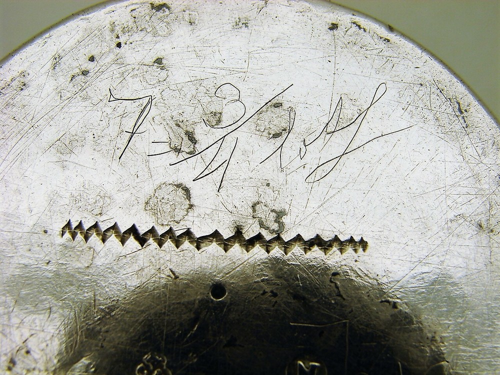 Hand Hammered Solid Silver Cup marked Christoph H. Claub Nuremberg 1688 - 1718