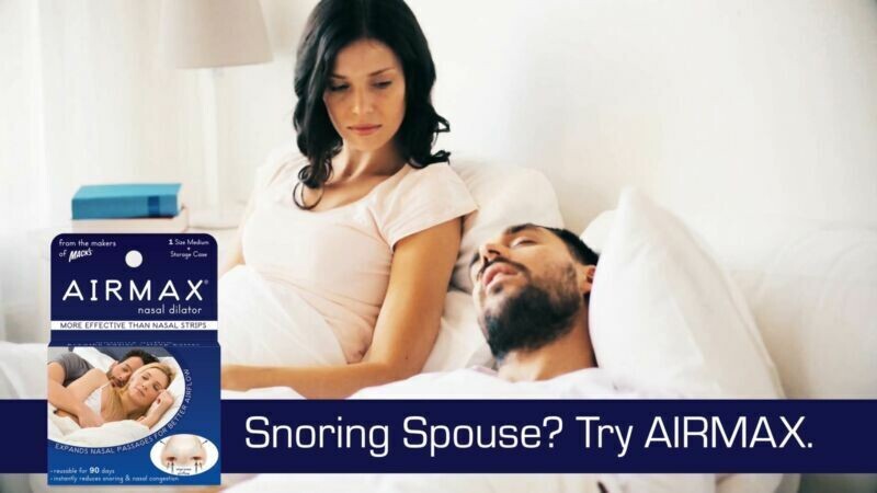 AIRMAX Nasal Dilator for Better Sleep - Natural, Comfortable, Medium – Clear