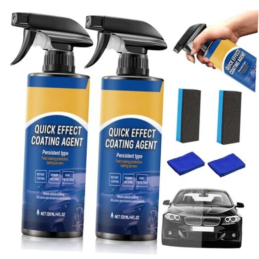2pcs Car Coating Spray, Quick Effect Coating Agent, 2025 New Quickly Coat Car