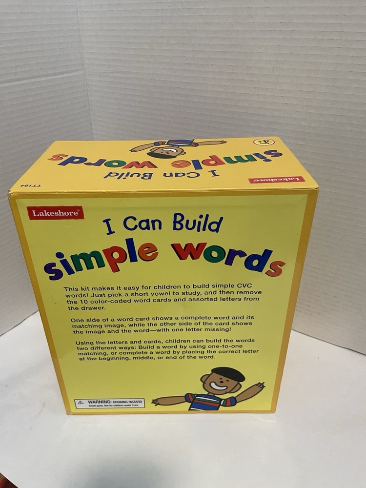 Lakeshore Learning I Can Build Simple Words Educational Kit