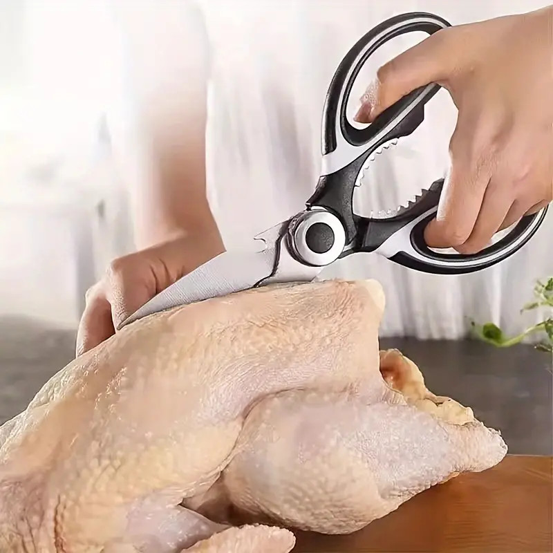 Stainless Steel Multi-Use Scissors, Cuts Chicken Bones/Fish, Kitchen Essential