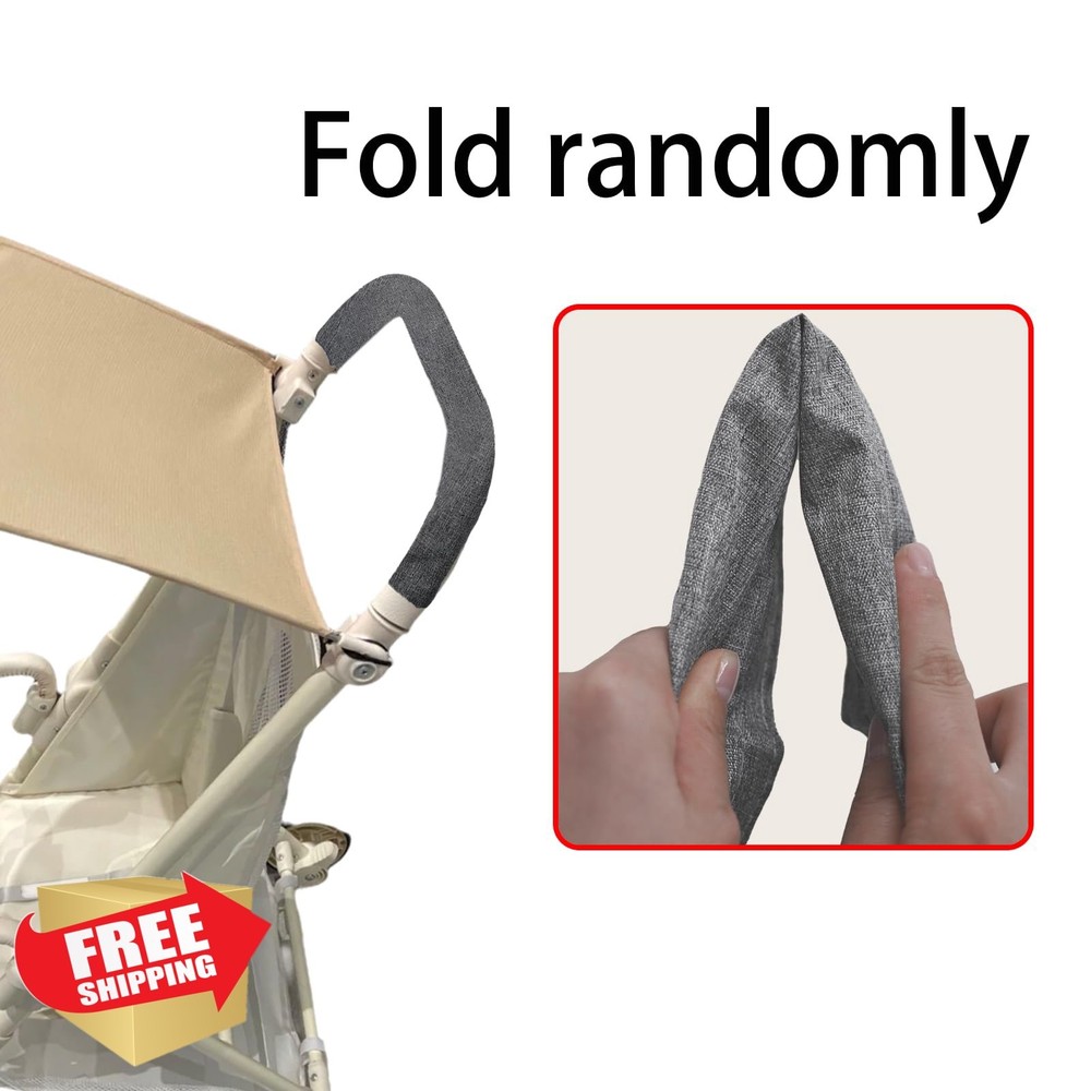 Universal Stroller Handle Cover Sleeve Protector Grey