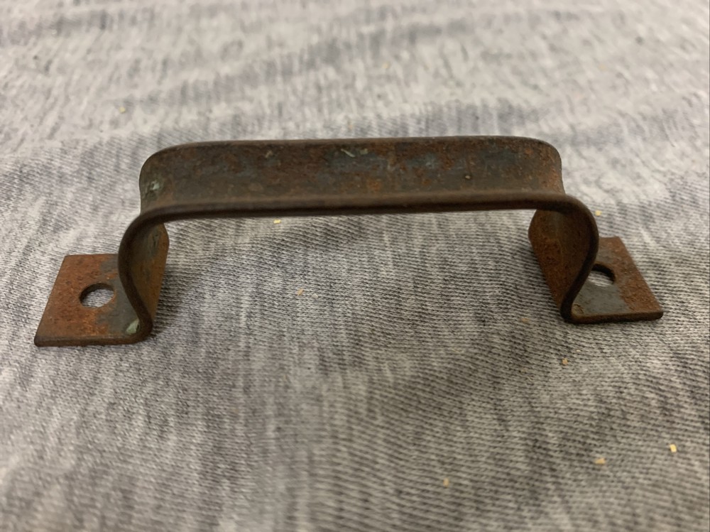 Vintage Heavy Gauge Steel Handle Drawer Pull